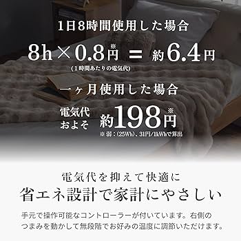 Amazon.co.jp : QUADS(クワッズ) とろける手ざわり 電気毛布